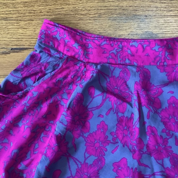 Free People Sheila pink/blue gray floral shorts, size 6 - Picture 5 of 8